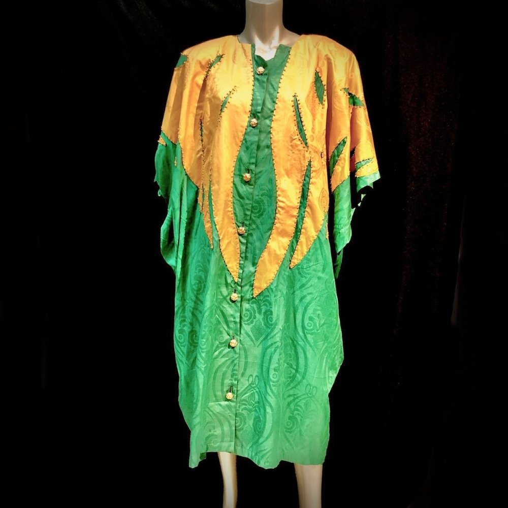 African Pride Vtg. Underground Atlanta Caftan Robe